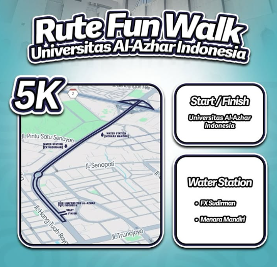 Peta Rute Fun Walk UAI 2026